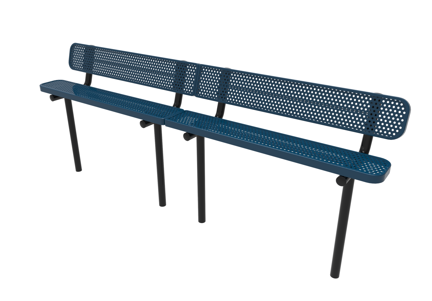 Standard Bench with Backrest - Advantage Coating