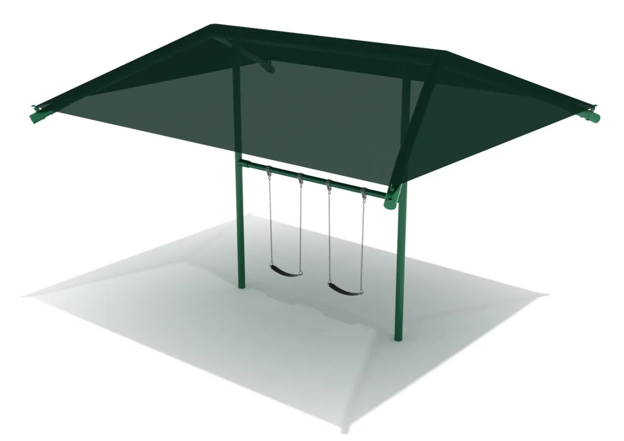 8 Feet Elite Single Post Swing With Shade - 1 Bay