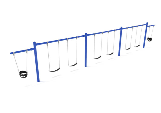7/8 feet high Elite Cantilever Swing - 3 Bay