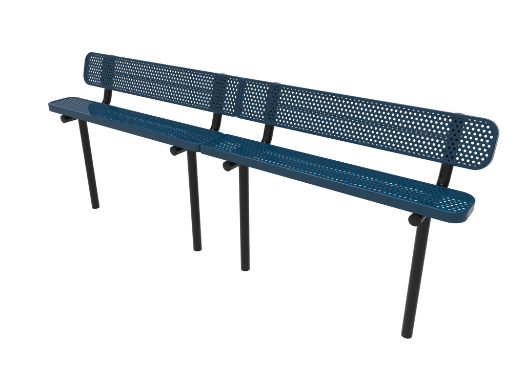Standard Bench with Backrest - Advantage Coating