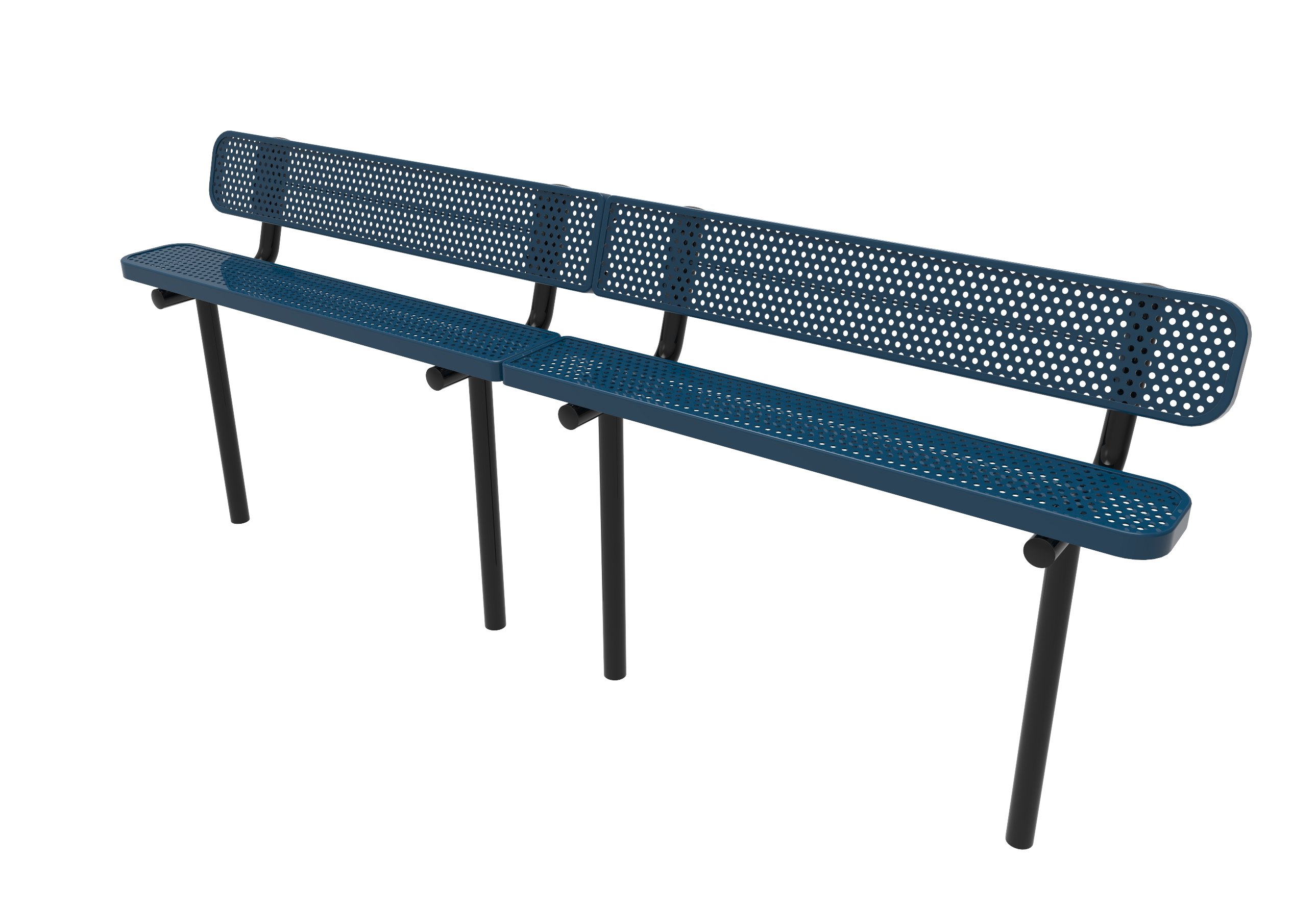 Standard Bench with Backrest - Advantage Coating