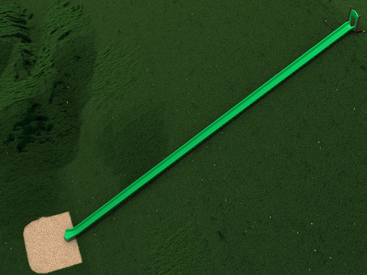 75 Foot Single Straight Embankment Slide