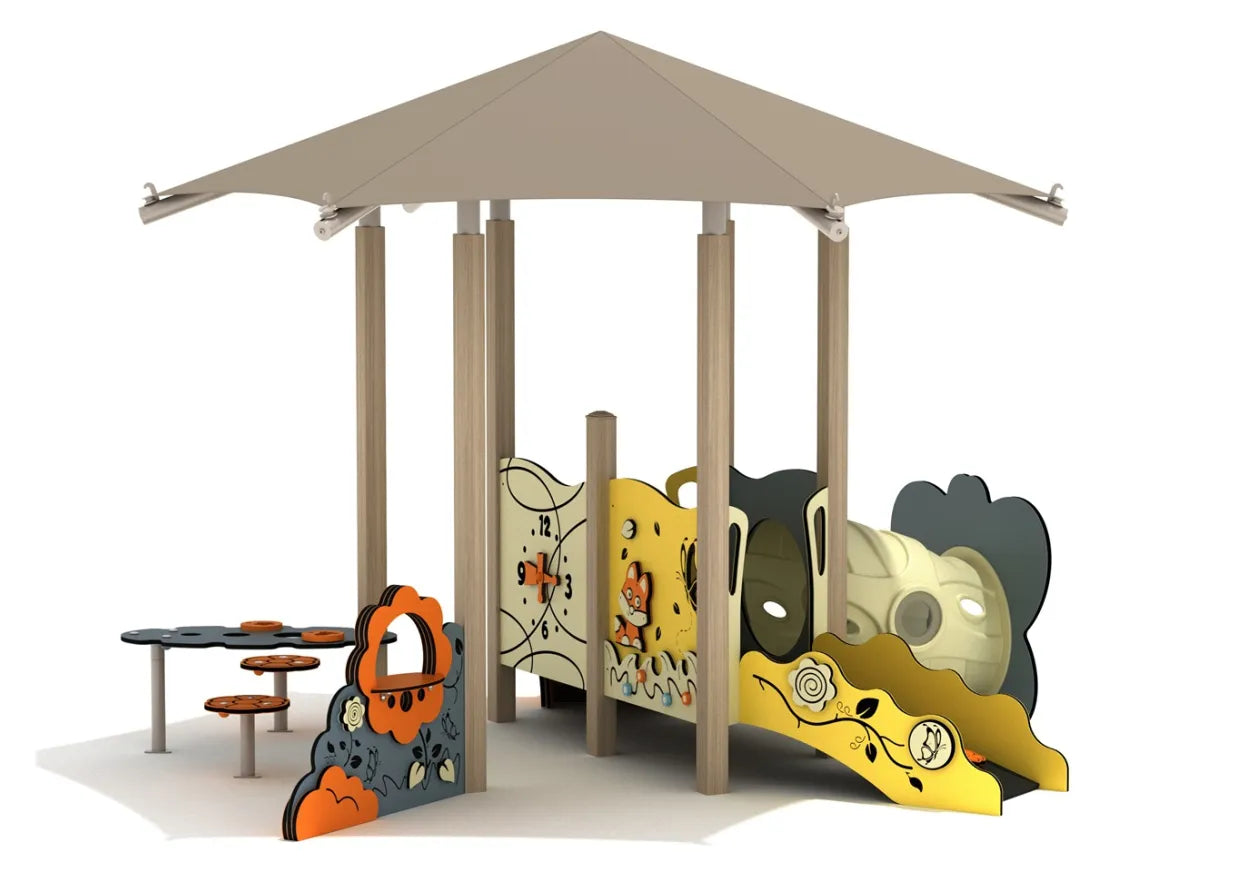 Lilac Canopy Mini Playground