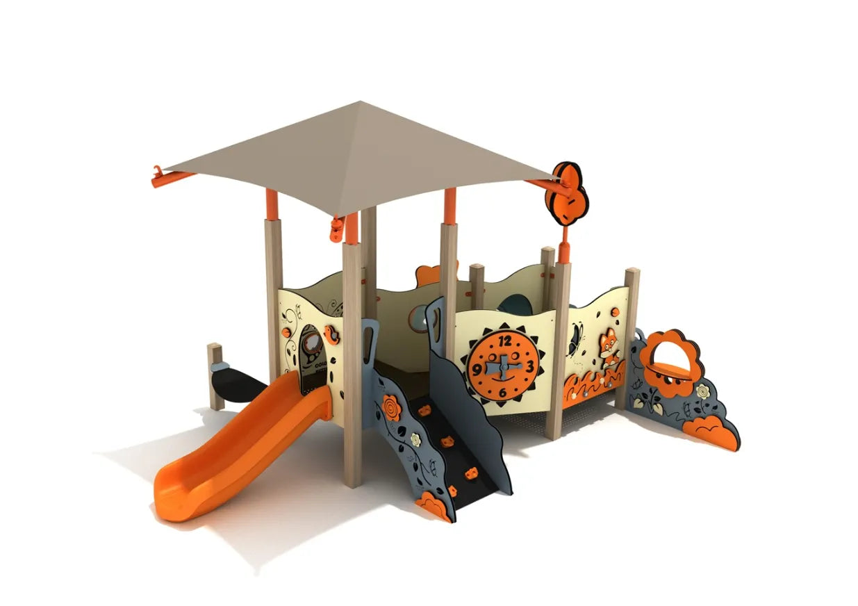 Fuschia Canopy Mini Playground