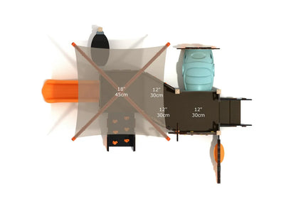 Fuschia Canopy Mini Playground