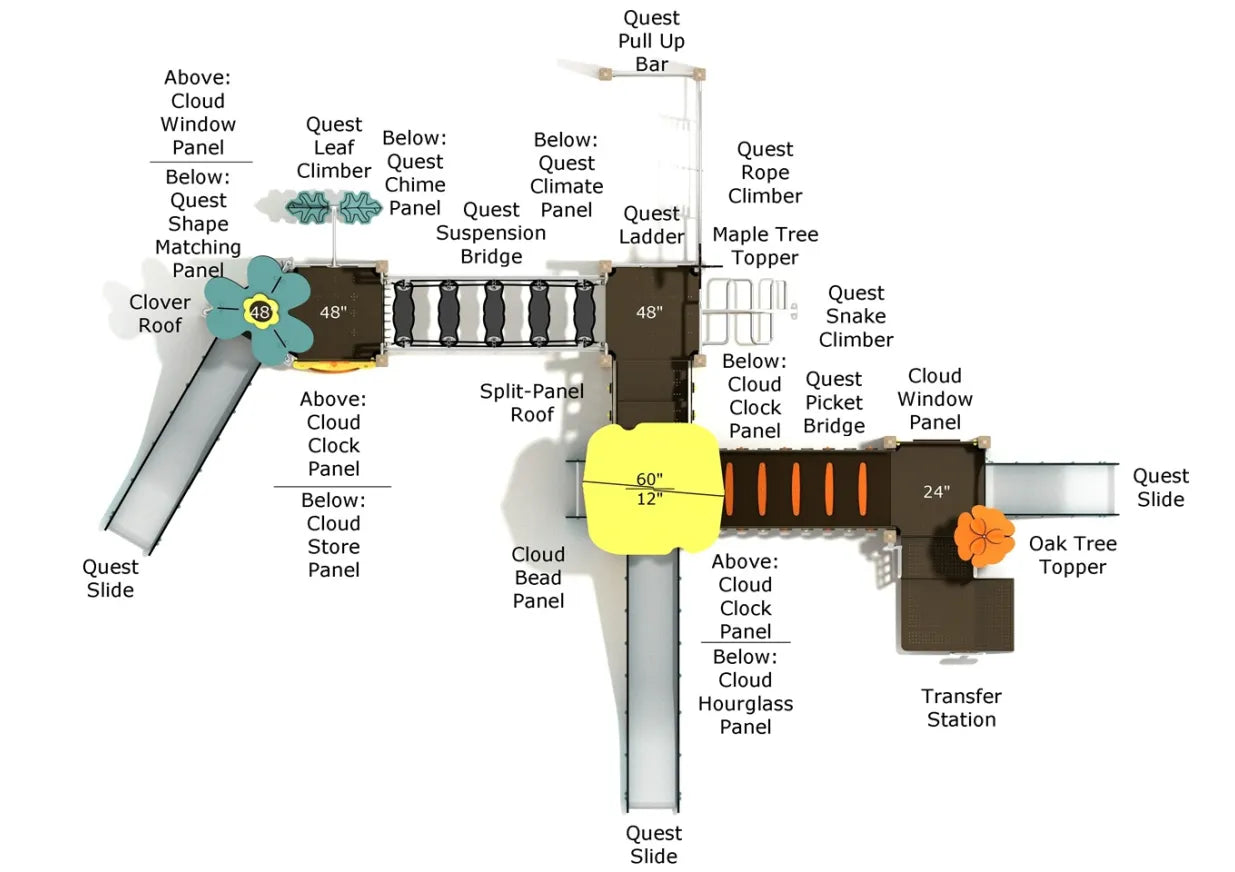 Pecan Hickory Canopy Quest Playground