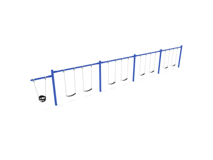 7/8 feet high Elite Cantilever Swing - 4 Bay