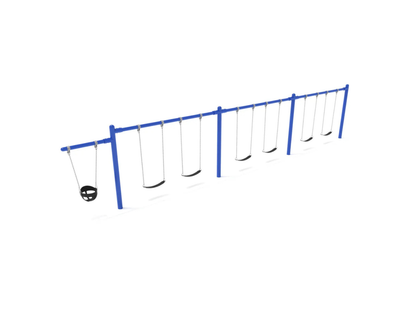 7/8 feet high Elite Cantilever Swing - 3 Bay