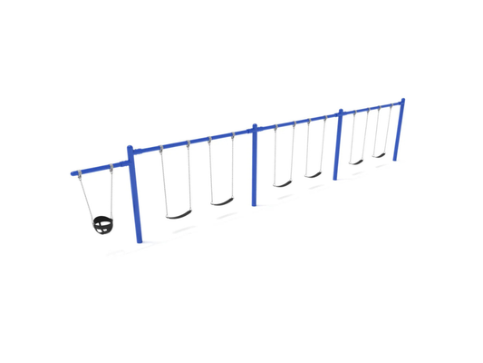 7/8 feet high Elite Cantilever Swing - 3 Bay