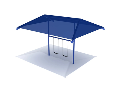 8 Feet Elite Single Post Swing With Shade - 1 Bay
