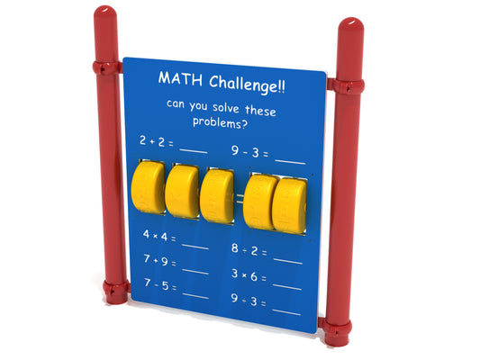 Freestanding Math Panel with Posts