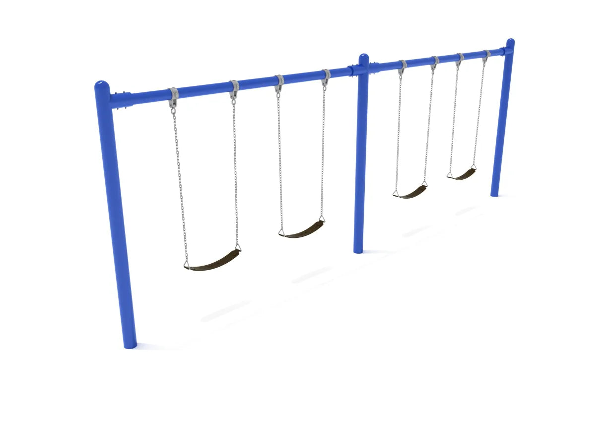 8 Feet High Elite Single Post Swing Set 1-4 Bays