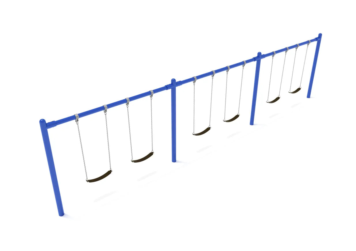 8 Feet High Elite Single Post Swing Set 1-4 Bays