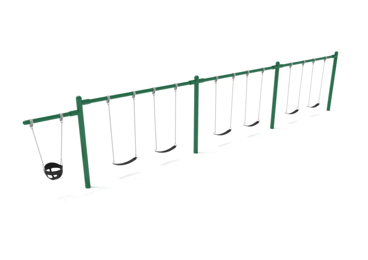 7/8 feet high Elite Cantilever Swing - 3 Bay