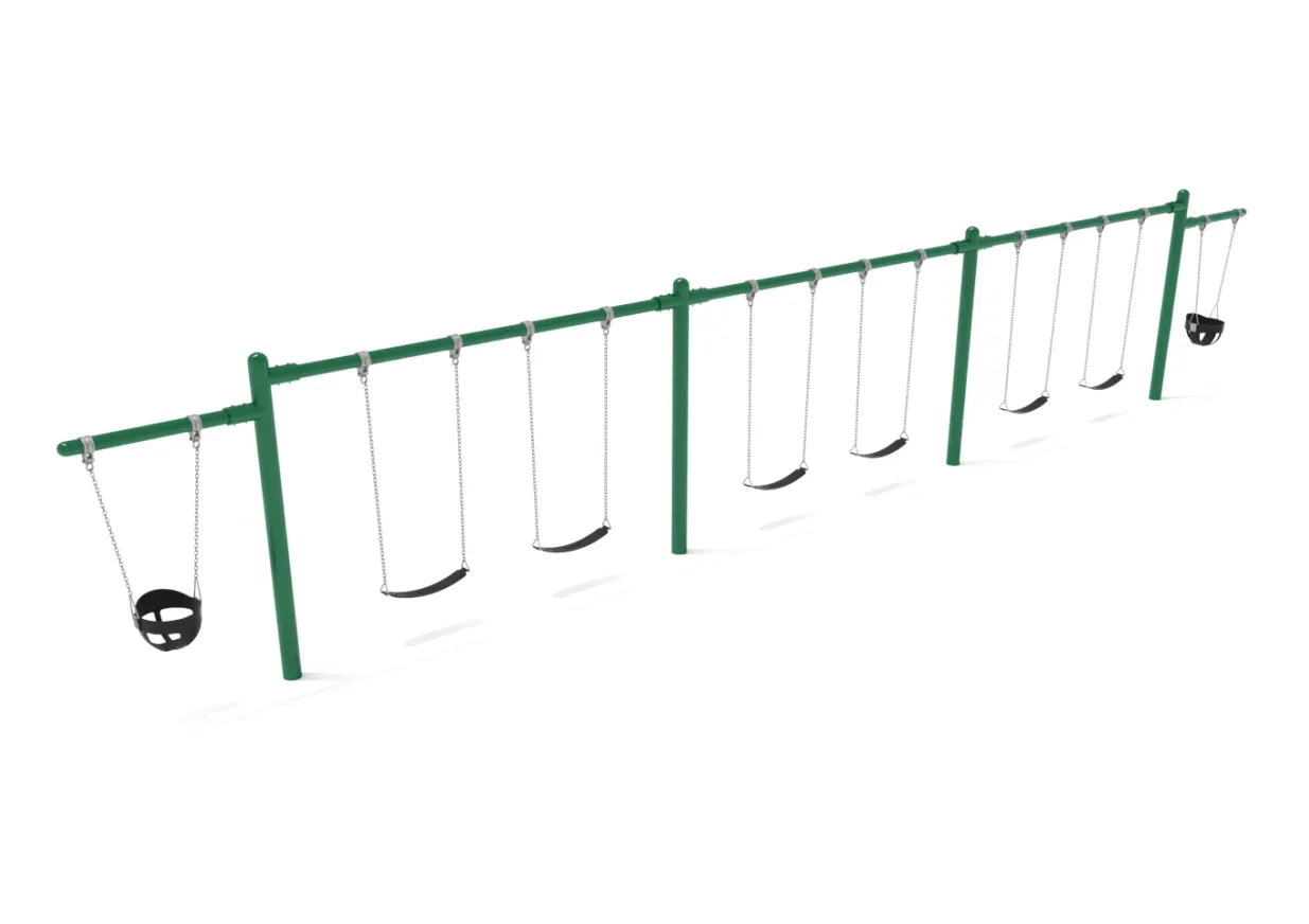 7/8 feet high Elite Cantilever Swing - 3 Bay