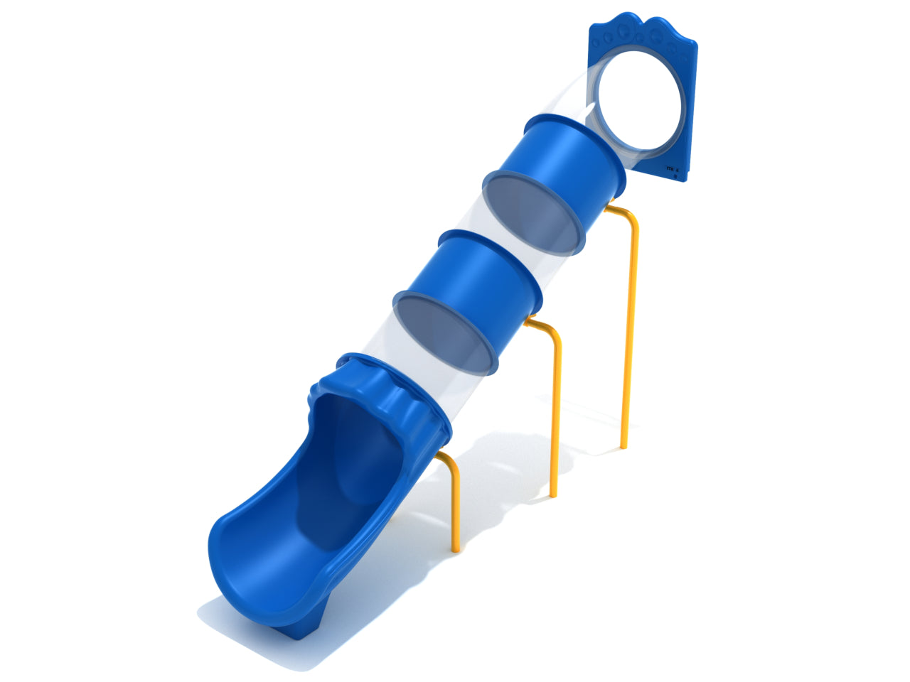 7 Foot Straight Tube Slide - Slide and Mounts Only