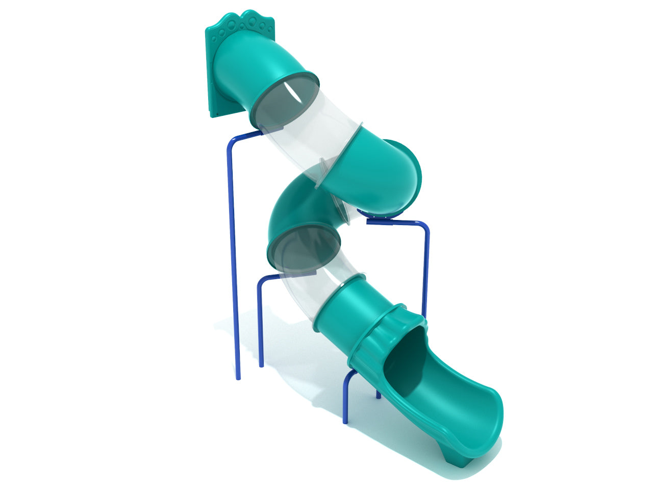 11 Foot Spiral Tube Slide, Slide and Mounts Only