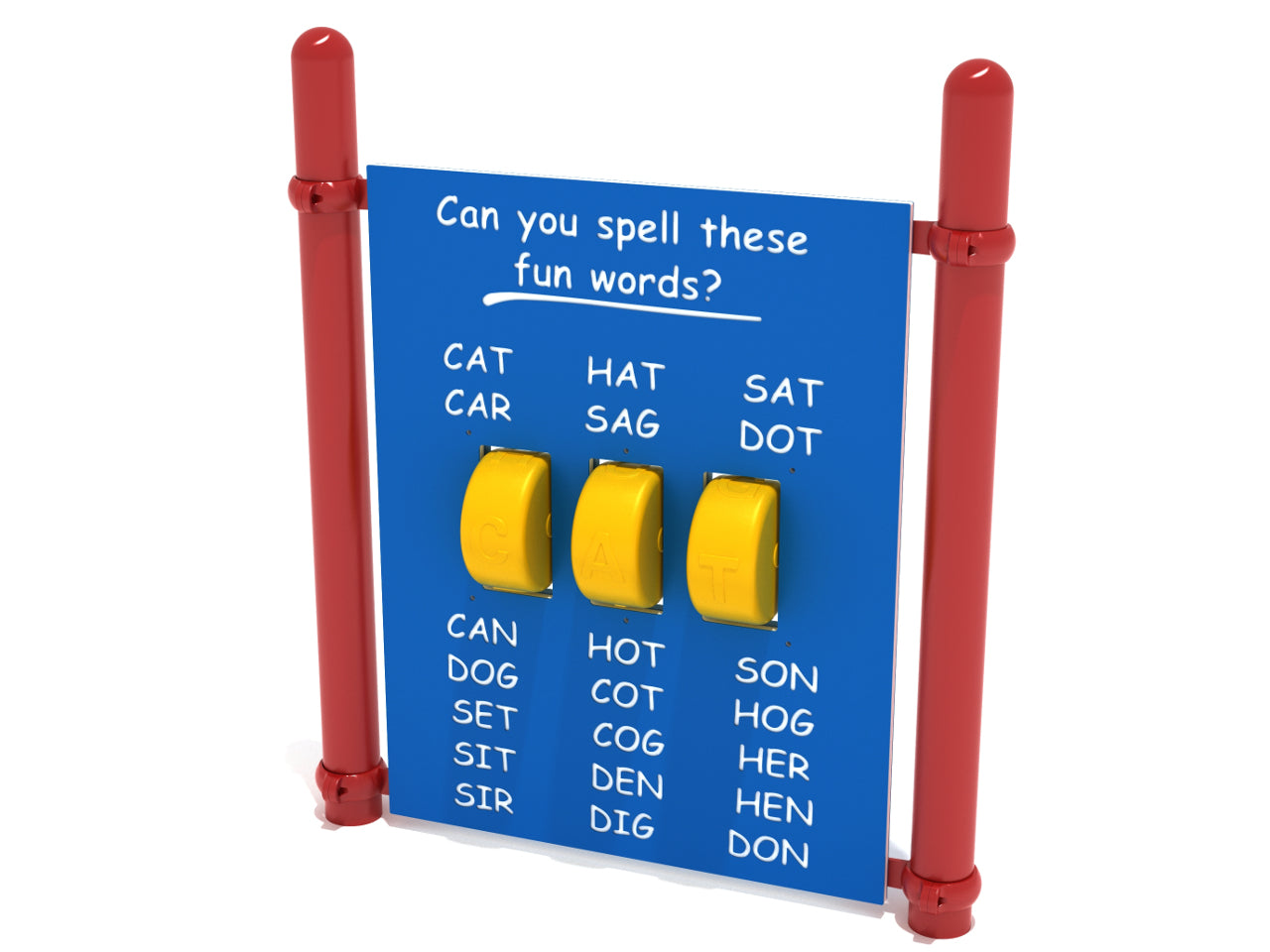 Freestanding Spelling Panel with Posts