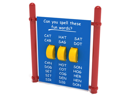Freestanding Spelling Panel with Posts